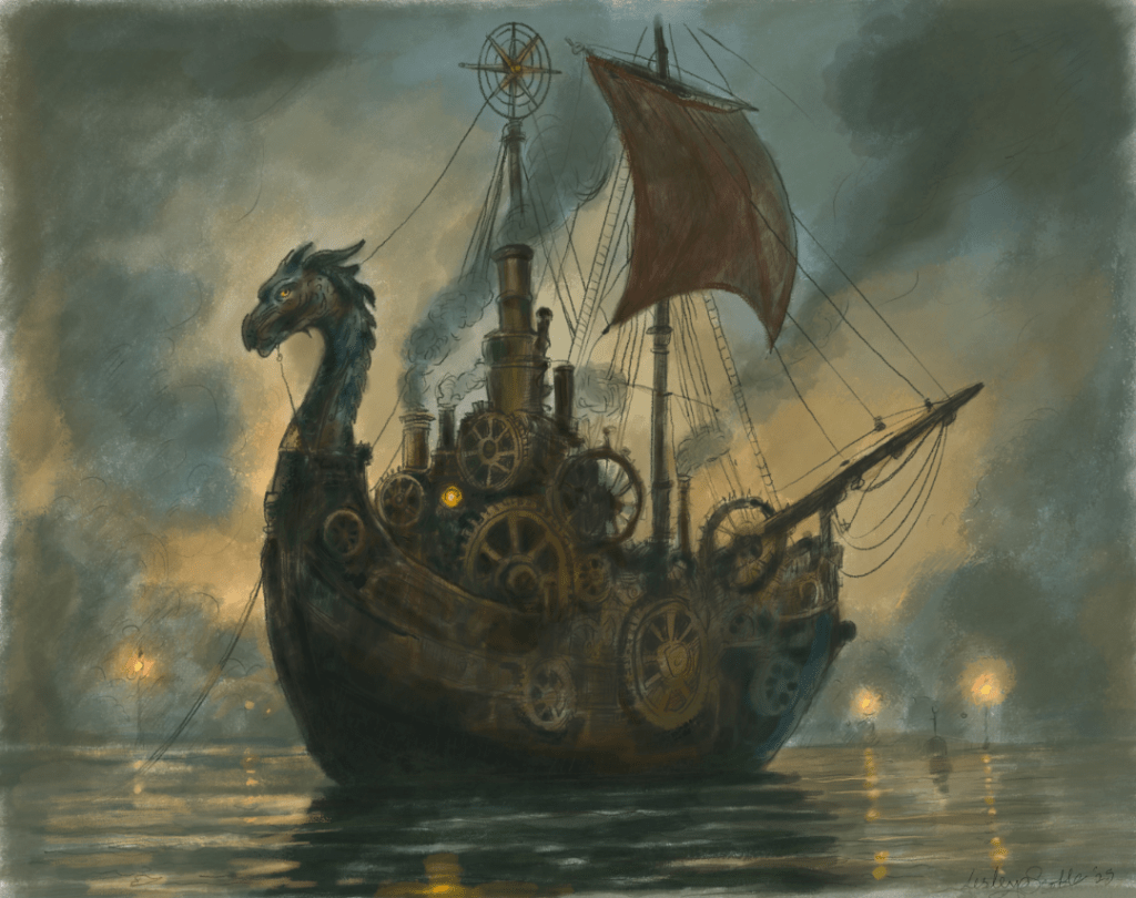 Fantastical Vessel on the Ebon Tide: narrative poem (&&nbsp;song!)